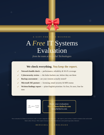 Holiday gift flyer thumbnail